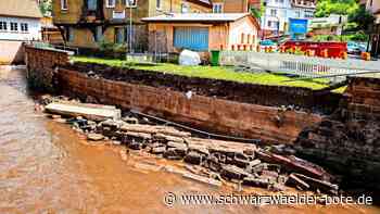 An Altensteigs Nagoldufer: Schutzmauer wird ersetzt