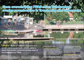 Geen overschrijding PFASnorm Tuindorpbad overige zwemlocaties in Twente nog niet onderzocht