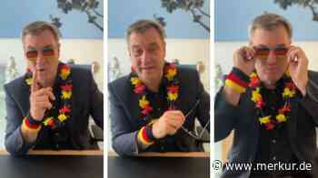 „Ist denn schon wieder Fastnacht?“: Fans scherzen über Söders EM-Video