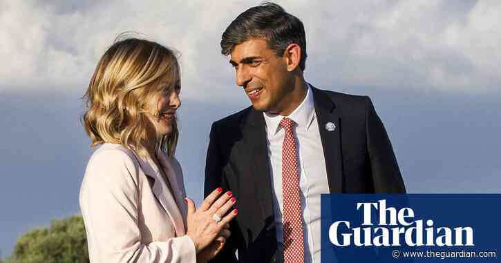 Sunak praises ‘fantastic’ Meloni as G7 launches bid to halt people-smuggling