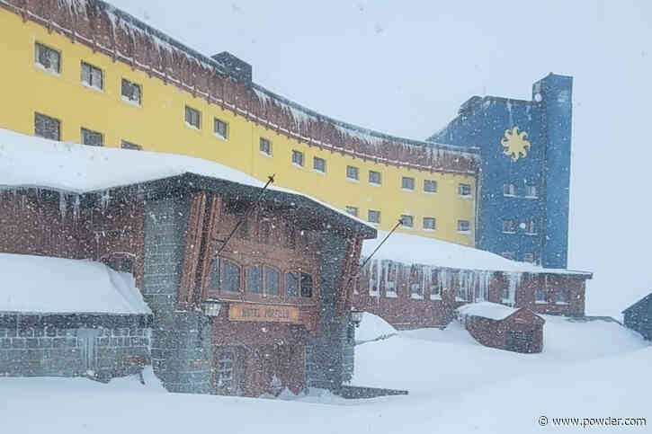 Ski Portillo Blanketed by 45 Inches of Snow Overnight