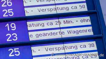 Deutsche Bahn im Mai unpünktlicher