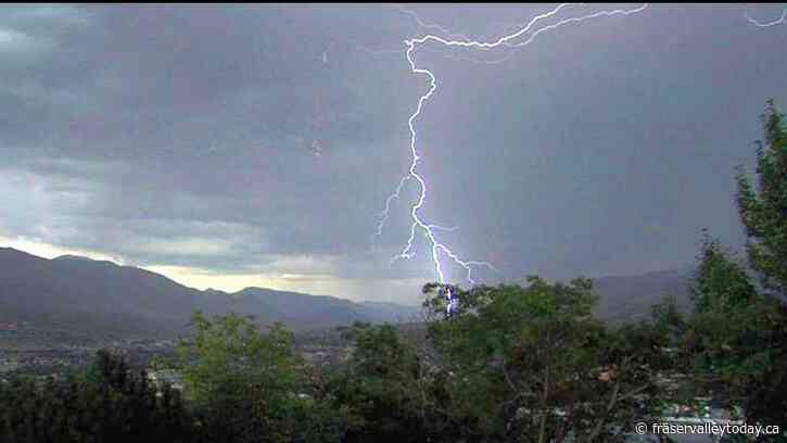 Severe thunderstorm warning issued Saturday afternoon for Chilliwack