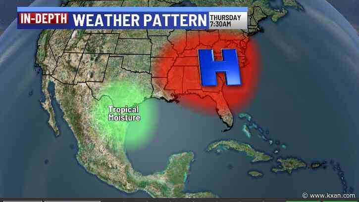 A hot Father's Day, rain ahead