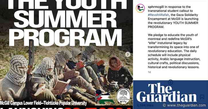 Pro-Palestinian Canadian students’ post for ‘teach-in’ features masked guerrillas