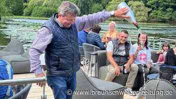 Bad Sachsa jubelt: Sektdusche zur Einweihung der Seebühne im Harz
