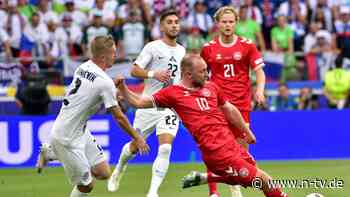 Slowenien wehrt sich erfolgreich: Dänen können Eriksens emotionale EM-Rückkehr nicht veredeln