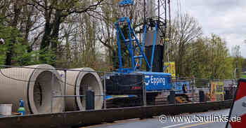 Video Guard sichert Kanalbaumaßnahme an der A42