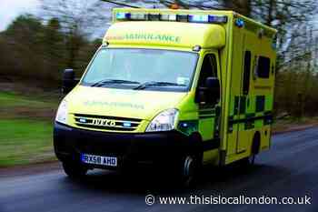 Clapham The Avenue: Man rushed to hospital after crash