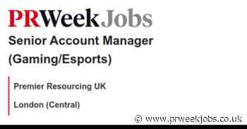 Premier Resourcing UK: Senior Account Manager (Gaming/Esports)