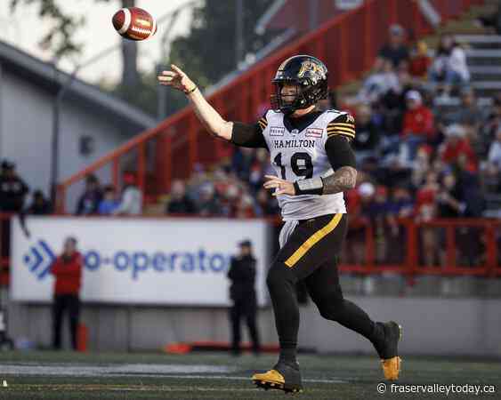 Veteran quarterback Bo Levi Mitchell off to solid start this season with Ticats