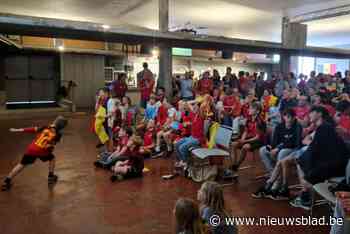 IN BEELD. Vier schermen in Theater Vooruit kunnen Rode Duivels niet aan zege helpen