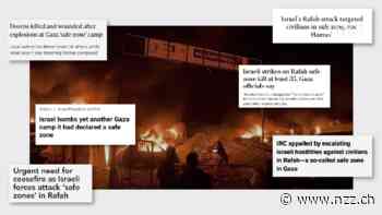 In einem Flüchtlingslager in Gaza brennen Zelte – und dann beginnt der Informationskrieg. Ein Fallbeispiel