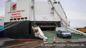 Elektromobilität: Deutschland importiert deutlich weniger E-Autos aus China