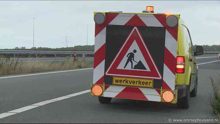 Flevoland - Vier avonden/nachten niet via A6 van Lelystad naar Almere Oostvaarders