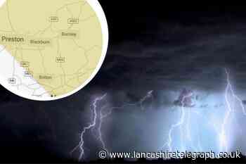 Met Office issues thunderstorm warning in Blackburn today