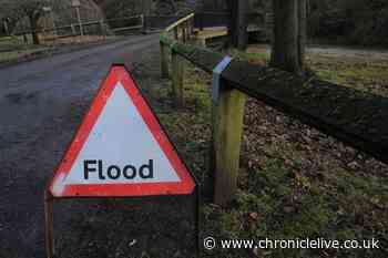 Met Office thunderstorm warning for County Durham with heavy showers and possible lightning strikes