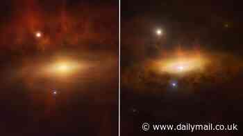 Massive black hole suddenly AWAKENS: Terrifying images reveal the moment a void springs to life - and the same thing could happen at the centre of our own galaxy, scientists warn