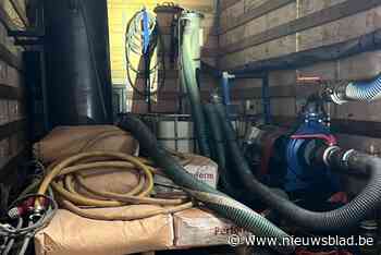 Mobiele filterinstallatie voor ontkleuren rode mazout gevonden bij nieuwe huiszoekingen: “Een unieke ontdekking”