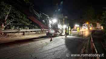 Ostiense e via del Mare: i cantieri di notte sono per rifare 17 chilometri di strade
