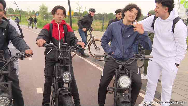 Flevoland - Op TikTok leren kinderen hoe ze hun fatbike kunnen opvoeren