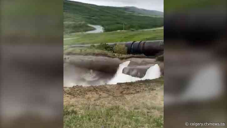 Alberta's Milk River water level to drop due to pipeline break