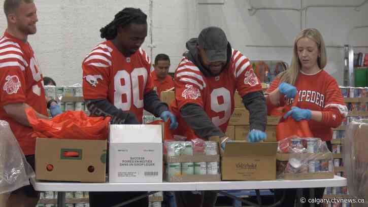 Stampeders aim to 'tackle hunger' as new report suggests 1 in 4 Canadians living in poverty