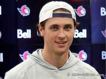 SHORT-TERM SOLUTION: Senators studying two-year deal for centre Shane Pinto