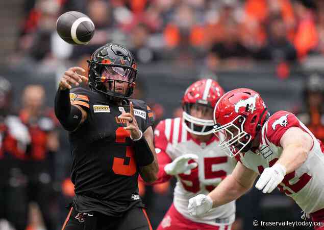 B.C. Lions quarterback Vernon Adams Jr. named CFL’s top offensive player