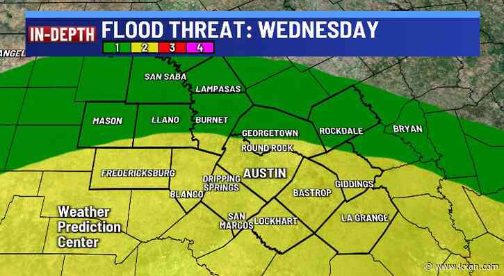 Heavy rain slowly arrives Wednesday