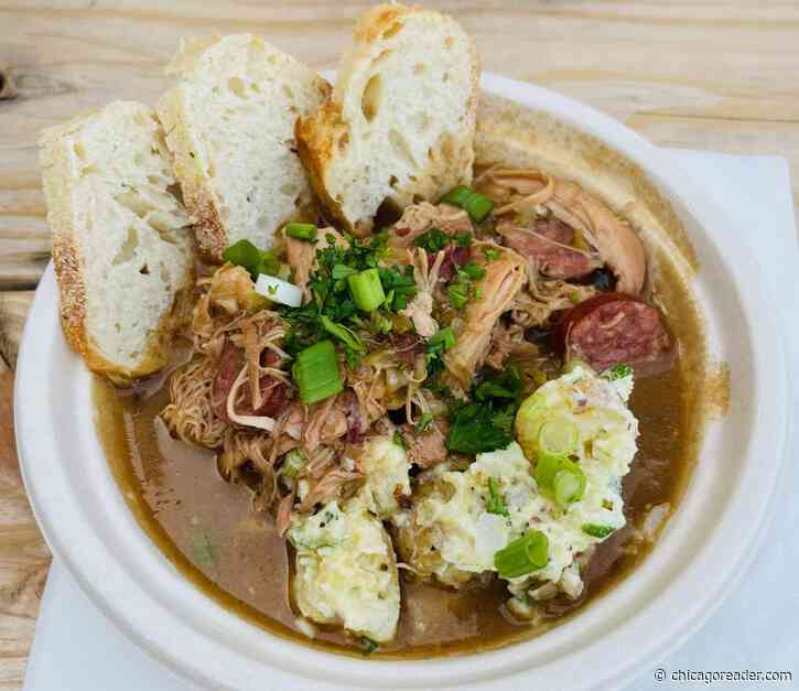 Dolin’ Out slings a mean gumbo at the next Monday Night Foodball