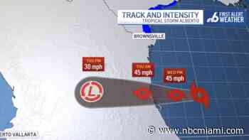 Tropical Storm Alberto forms over western Gulf, becomes 1st named storm of 2024