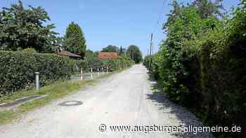 Ein Kiesweg in Oberhausen soll zur Fahrradstraße werden