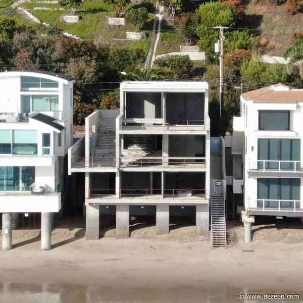 Ye strips Tadao Ando beach house in Malibu back to its structure