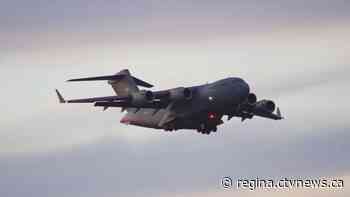 'Sight to behold': U.S. Air Force cargo jet lands in Regina