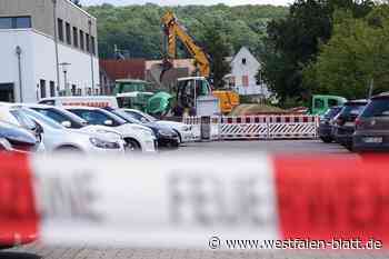 Bagger beschädigt Gasleitung: Explosionsgefahr in Hiddenhausen