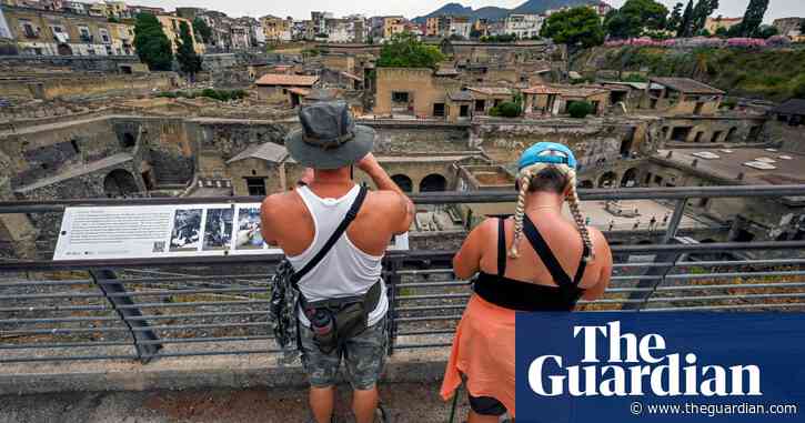 Beach buried by eruption of Mount Vesuvius reopens to public after restoration