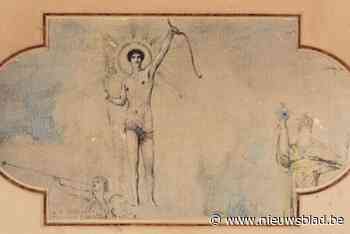 Ontwerptekening van plafondschildering trouwzaal “van een van de mooiste stadhuizen van België” wordt geveild