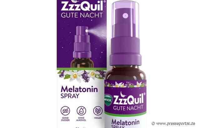 NEU: WICK ZzzQuil® Gute Nacht Spray mit Melatonin / Die Einschlafhilfe* im einfach anzuwendenden Sprayformat