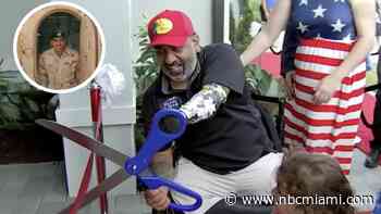 ‘Where I'm supposed to be': Army veteran, triple-amputee receives new Homestead home