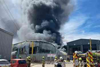 Photos emerge from scene of Ferry Lane, Rainham fire
