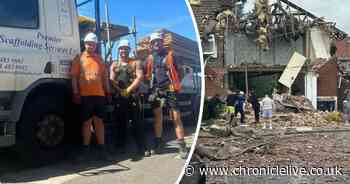 Hero Jarrow scaffolders rescued man from exploded home damaged so badly it was like 'nuclear bomb' had gone off