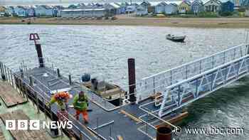 Ferry resumes after storm-damaged pontoon replaced