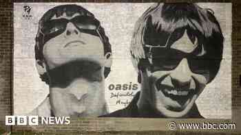 Mural appears on record shop featured in Oasis track
