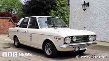 England striker's 1970 Ford Cortina up for auction
