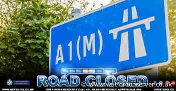 Part A1 M closed in Hertfordshire over police incident