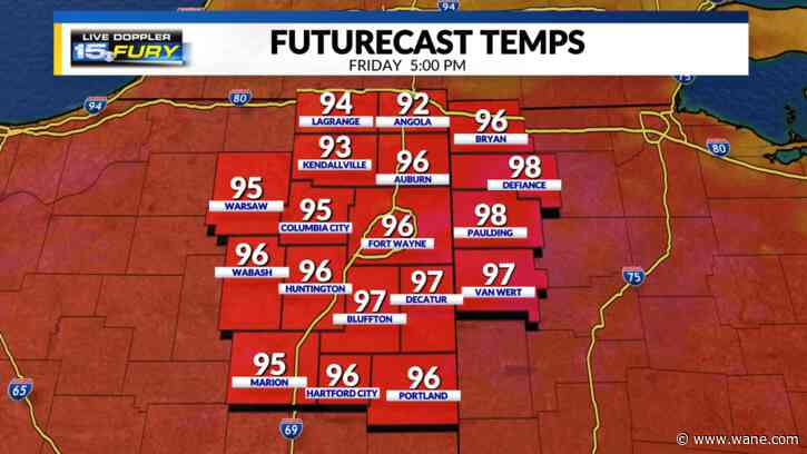 Dangerous heat & humidity continue to build