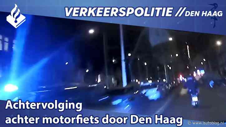 Video: scooter laat Den Haag zien aan politie