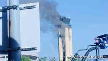 Fire traps workers on roof of N.C. airport control tower