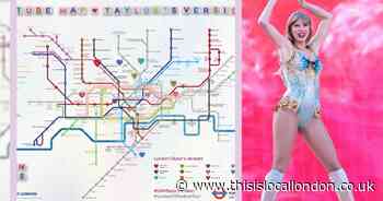 TfL celebrates Taylor Swift's Eras Tour London with new map